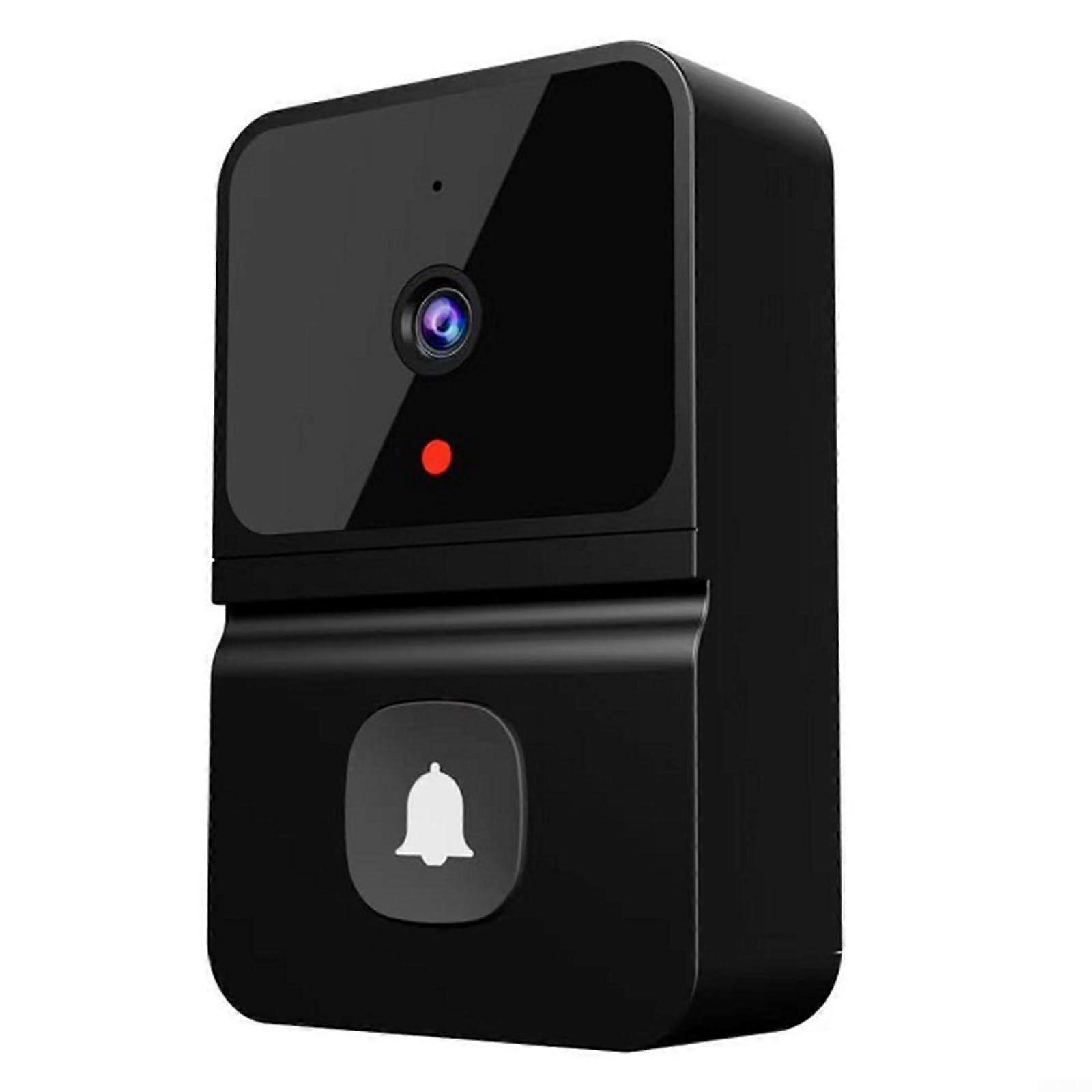 Innovative Smart Video Doorbell Offering Secure Visitor Management through Mobile Notifications (Black)