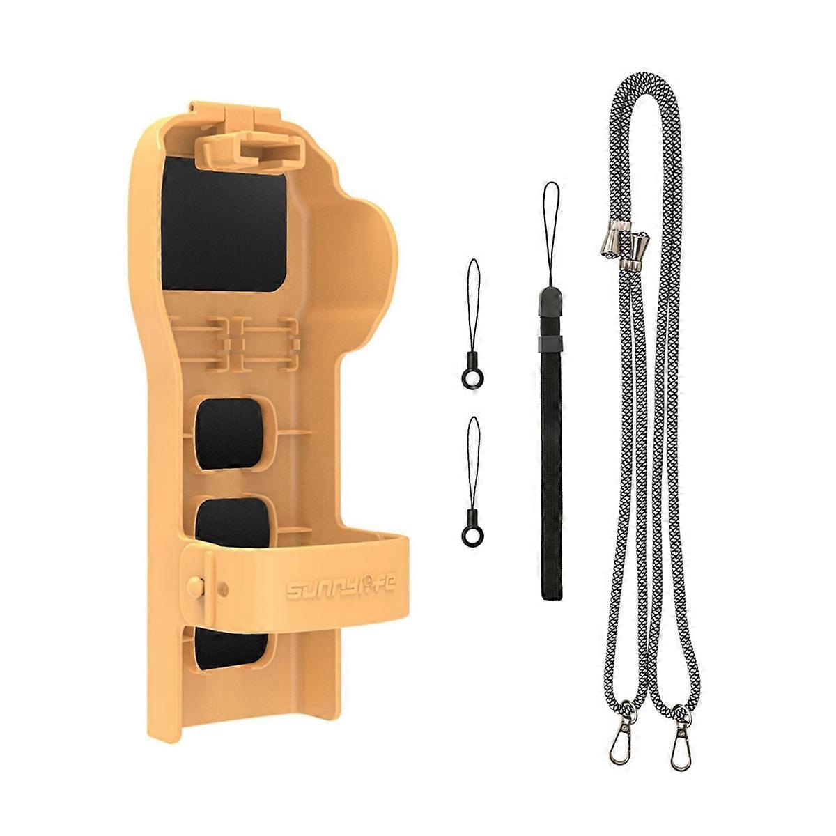 for Pocket 3 Protective Case Camera Lens Screen Anti-Fall Upper Cover Storage Bring Rope Accessor Orange