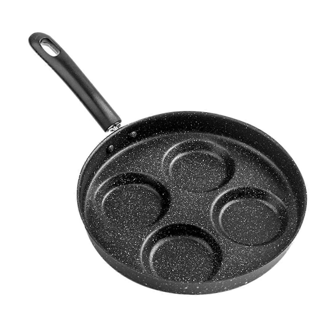 Four-Hole Omelette Pan Non-Stick Cast Iron, Induction Cooker Pan, Induction Compatible, Easy To Use