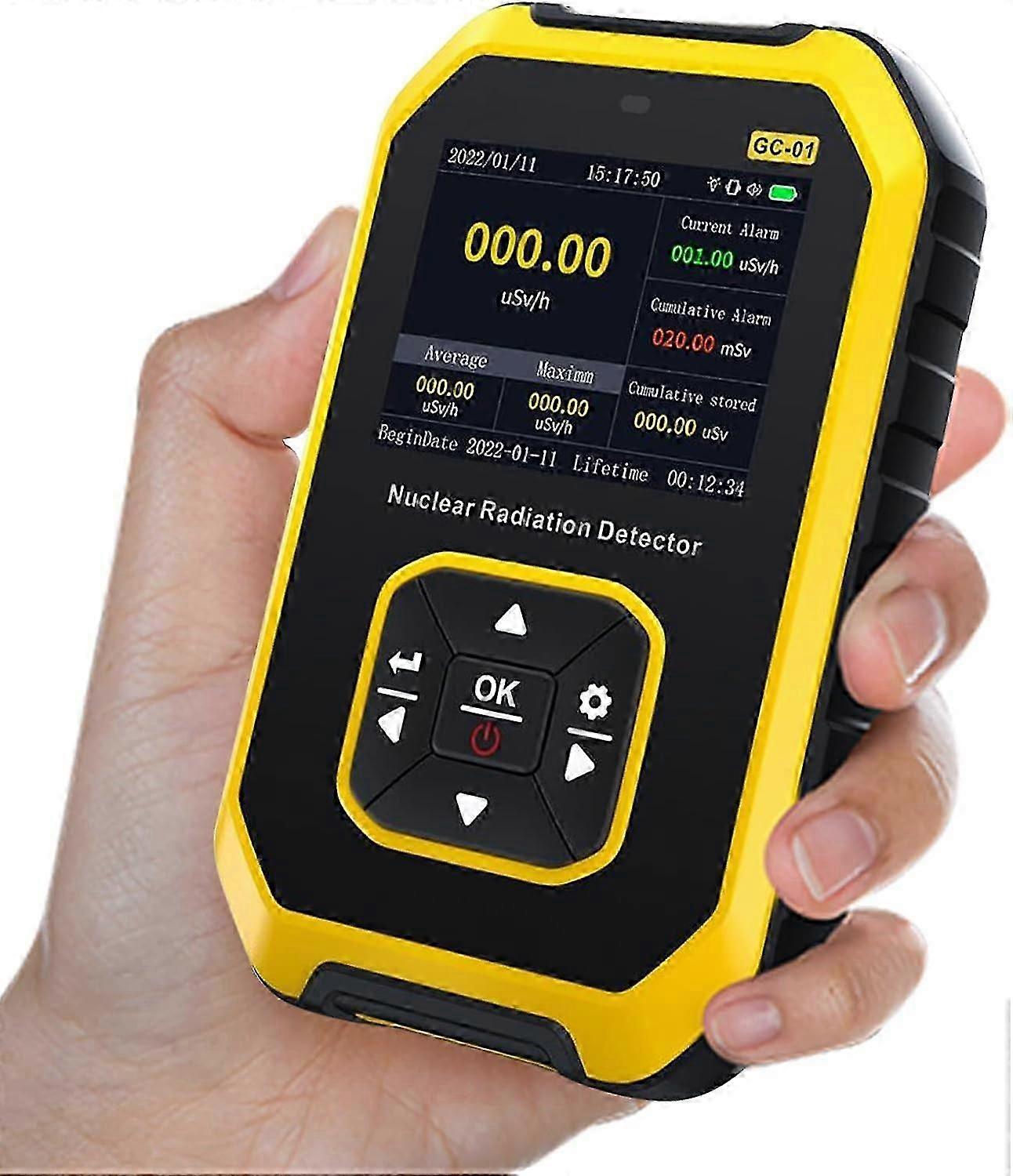 Digital Geiger Counter Nuclear Radiation Meter Personal Dosimeter Radioactivity Nuclear Radiation Detector, With Lcd Display