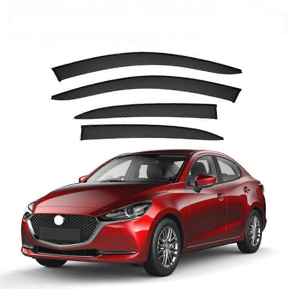Side Window Wind Deflector For Mazda2 MK3/DJ/DL 2015+ Sedan Rain Guard Window Visors