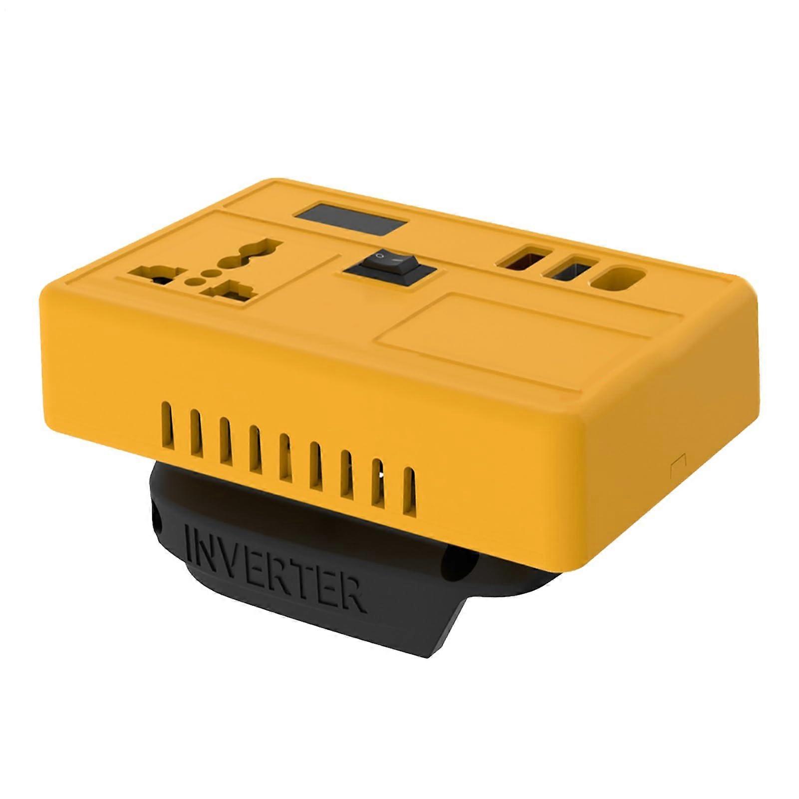 Battery Inverter for Power Tools  Tool Battery Adapter, 21V to 220V Voltage Converter for OntheGo, Home, Construction Site