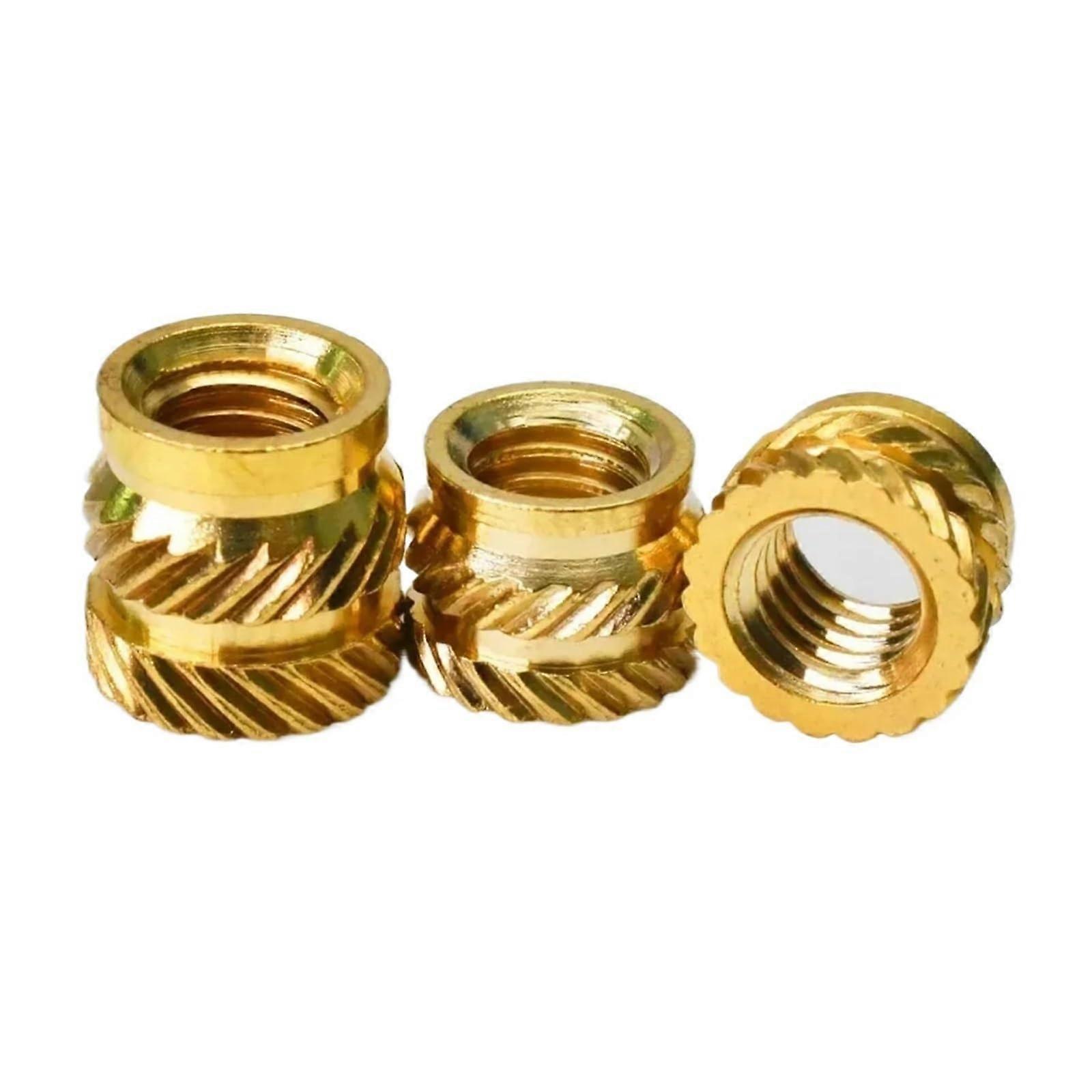 Brass Heat-Set Insert Nut, Knurled, M1 To M8 Thread Sizes, M4 OD 5.5mm, 7mm Length, 50pcs, For 3D Printing