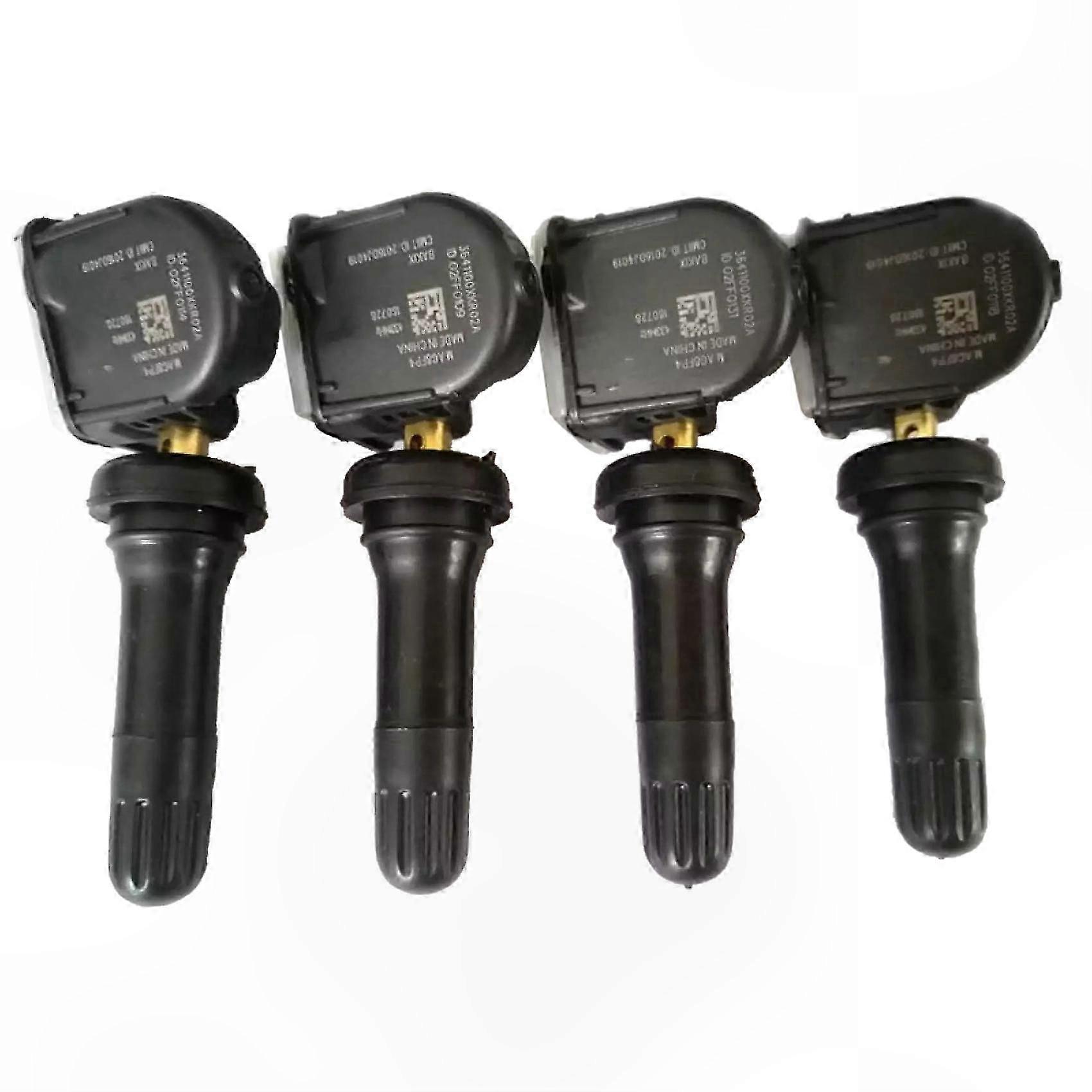 4PCS Universal TPMS Tire Pressure Sensor 433MHz for SUV & Passenger Vehicles