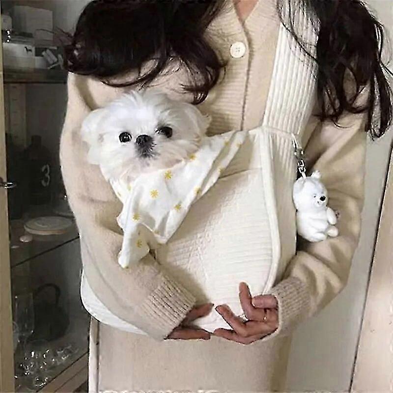 小型犬用のスタイリッシュなキャンバス ショルダーバッグ - 英国でのアウトドア アドベンチャーに最適