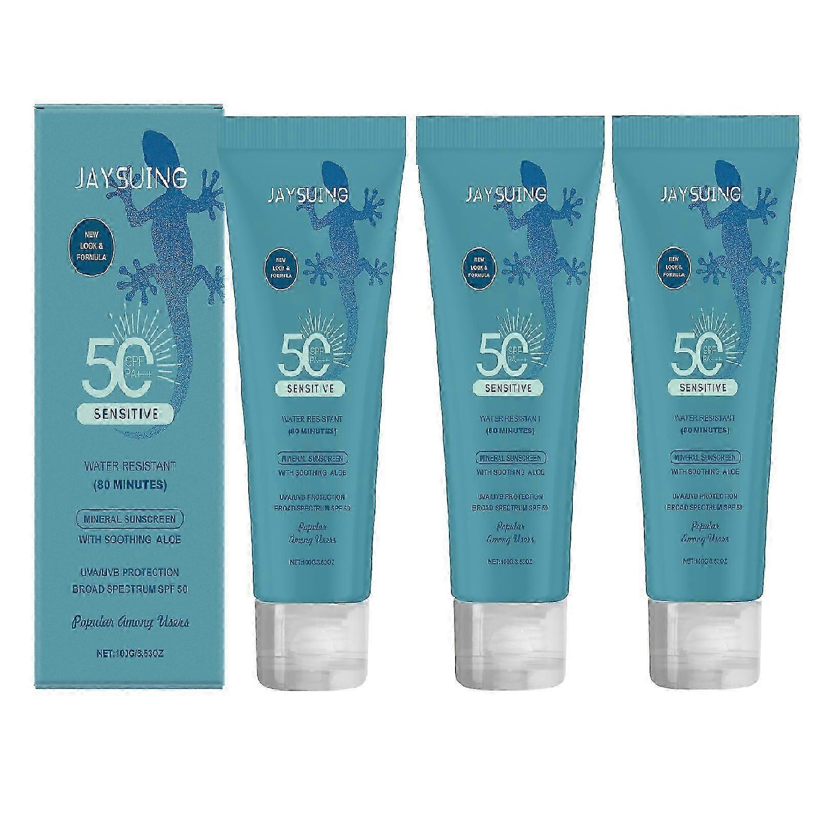 SPF 50+ Mineral Sunscreen - Waterproof UVA/UVB Protection with Smart Cap Tech
