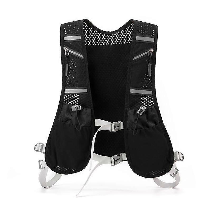 Hydration Running Vest, Lightweight Reflective Hydration Pack, Cycling and Hiking, Adjustable Straps