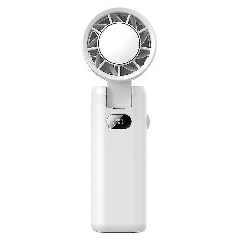 [New] WT21 Handheld Cooling Fan Foldable Ice Pack Fan With Battery Level Display