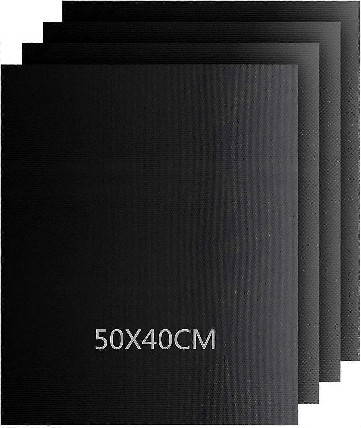 Oven Liners set of 4 (set of 3 + 1 free) - reusable premium grill and baking mat with Teflon non-stick coating for grill and oven, grill mat extra lar