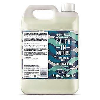 Faith in Nature Fragrance Free Body Wash 5 Litre - 2 Pack