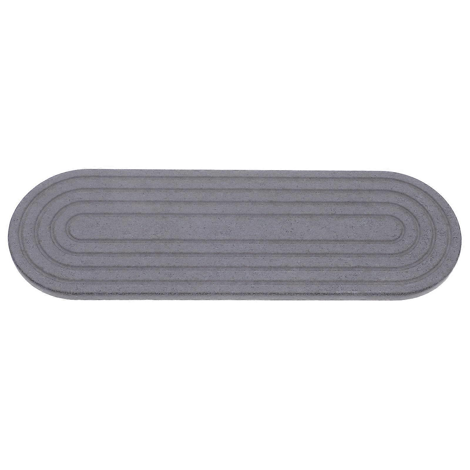 Quick Drying Water Absorbing Coaster for Bathroom Sinks and Kitchen Counter Dark Grey with 1Pcs