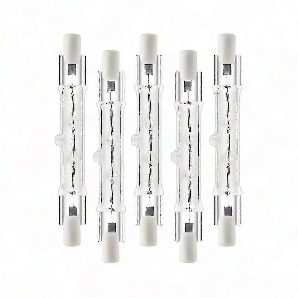 5 عبوات R7s 118 مم 300 واط 230 فولت مصابيح الهالوجين الخطية ، مصابيح أعمال البناء القابلة للتعتيم