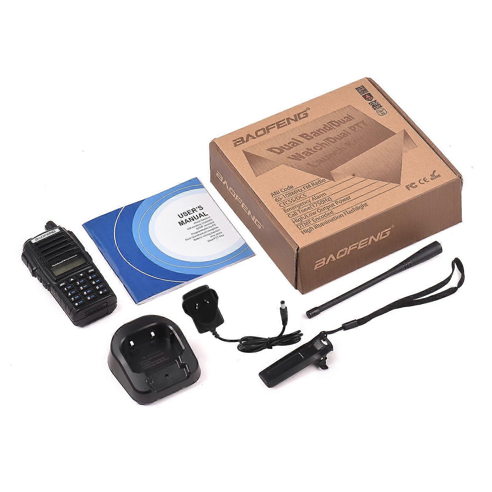 Two Way Radio Dual PTT Key Transmit Dual Band Dual Reception Handheld Transceiver Anti Interference Noise Reduction Strong Confidentiality