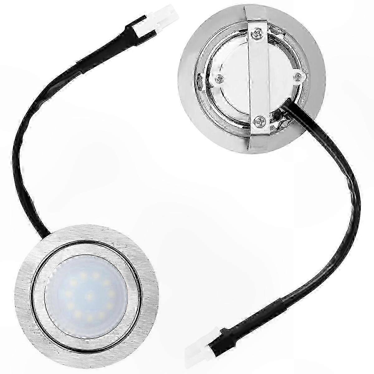 2-Pack LED Light Bulbs for Range Hood, Stainless Steel Kitchen Recessed Lighting Replacement
