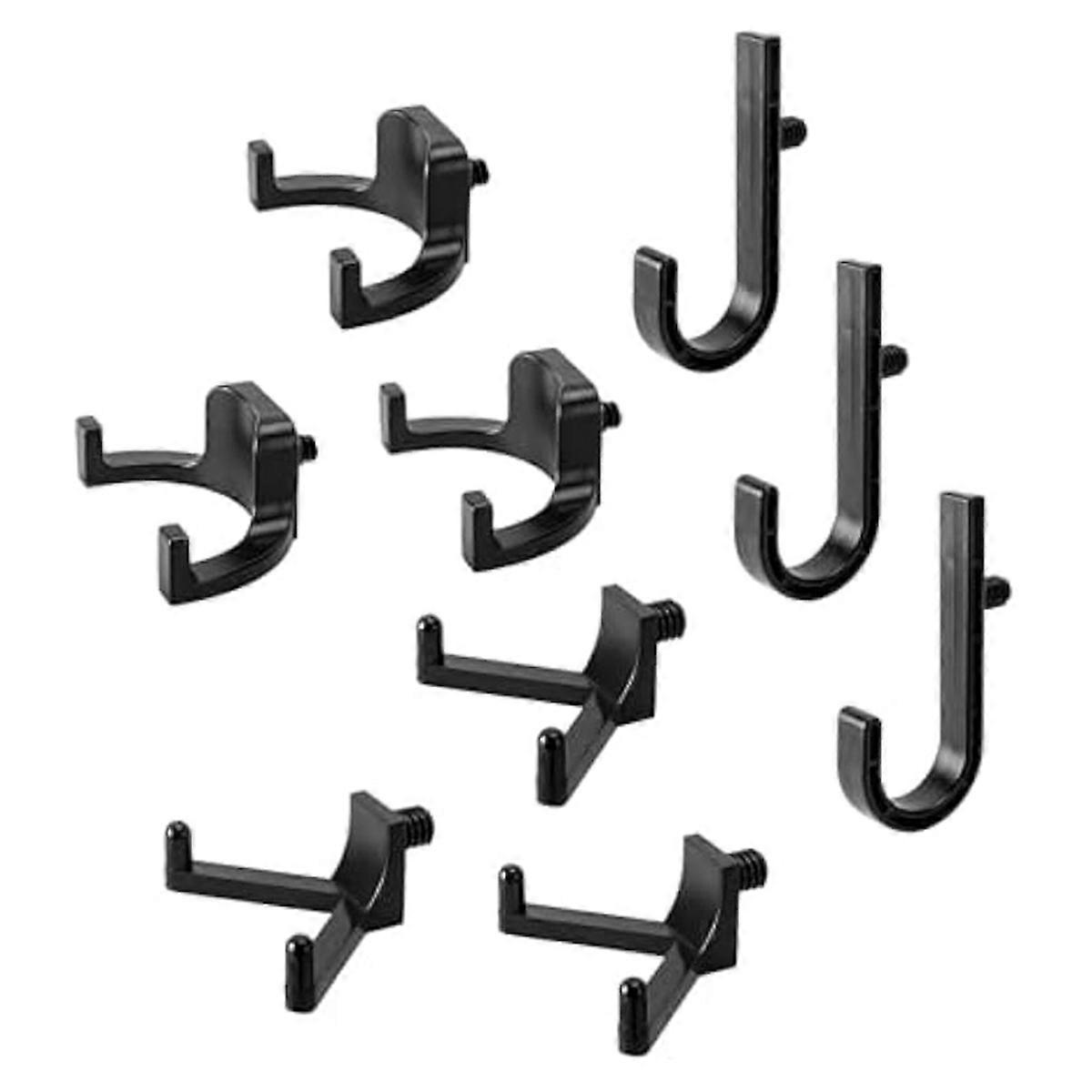9Pcs Storage Shed Tool Hooks,for & Sheds,J/V Shape for Outdoor Shed Organizing Ladders&Garden Tools