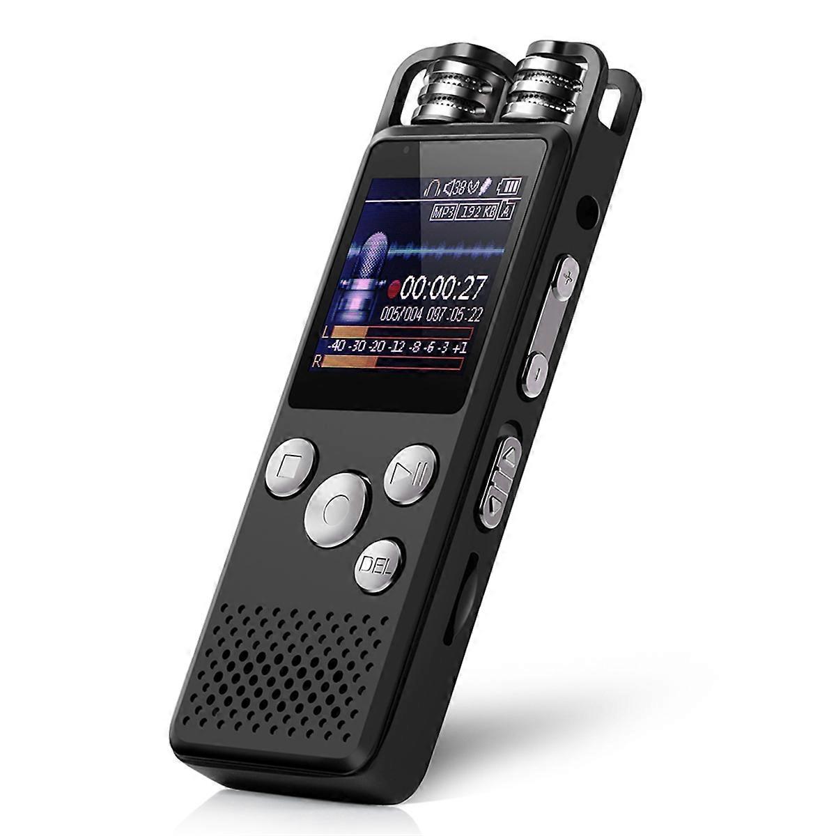 Professional Voice Activated Digital Audio Voice Recorder 8GB Pen Non-Stop 80hr Recording PCM Support TF-Card
