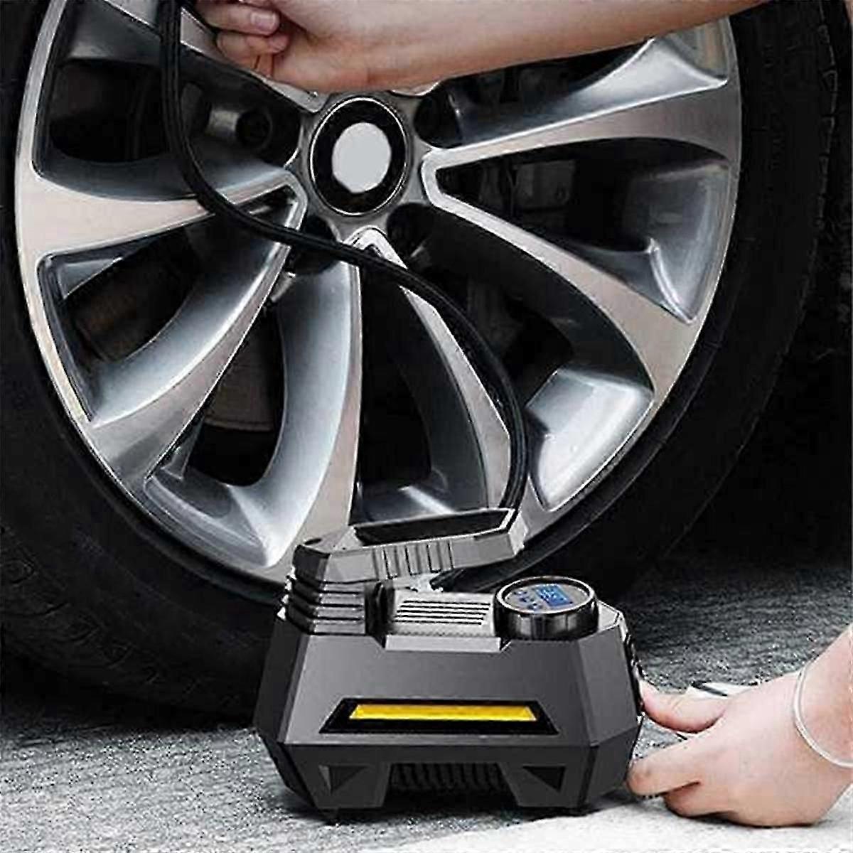 Rechargeable Car Air Pump for Tires - 12V Wireless Portable Compressor