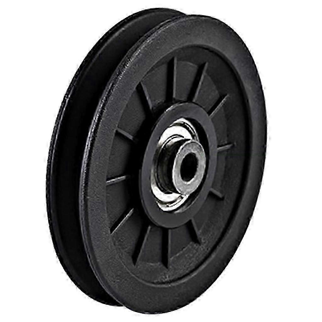 אביזר גלגלת כושר עגול למכונת כבלים גלגל שחור