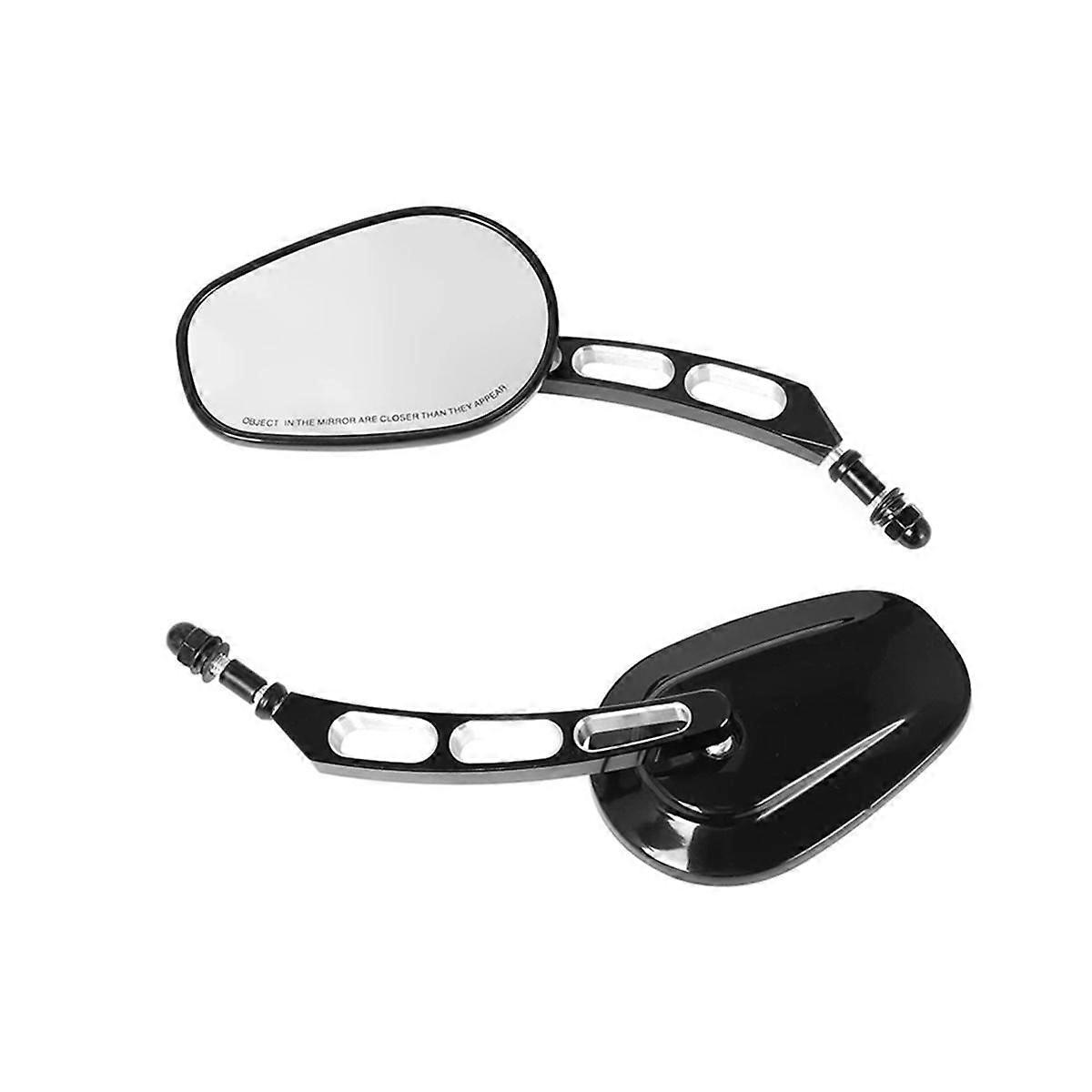 8MM Adjustable Motorcycle Wide View Rearview Mirror for Road Touring XL883 1200Fatboy Softail