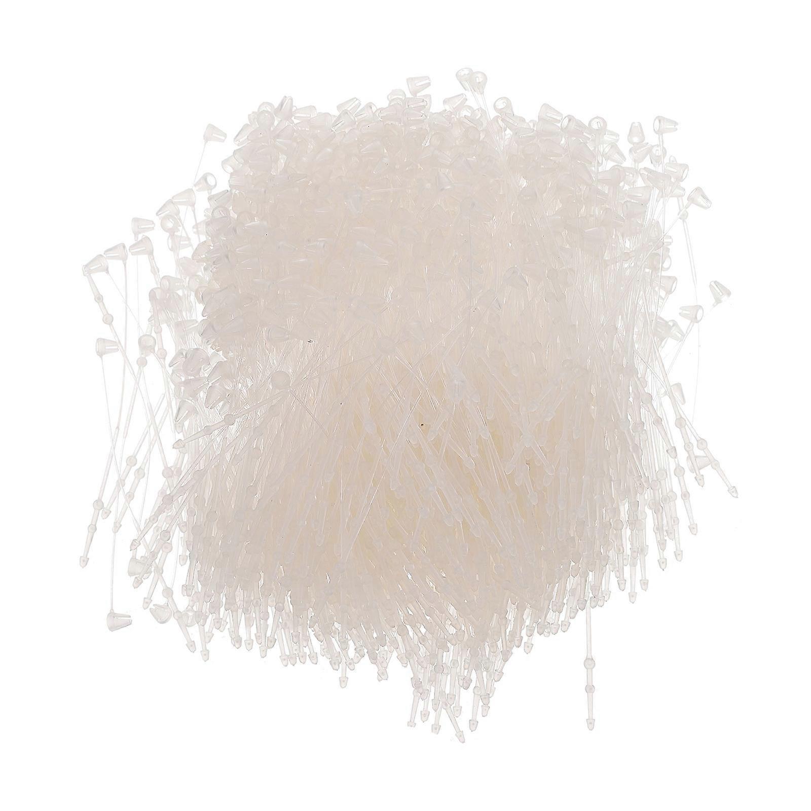 Plastic Tag Fastener Round Head for Gifts Business Owners White Plastic Material 2 Sets