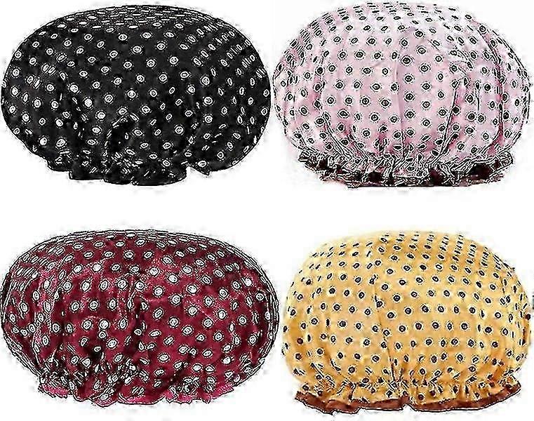 Waterproof Double Layer Shower Cap