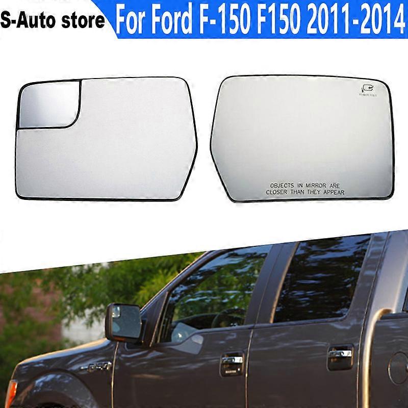 Rear view mirror lens For Ford F-150 F150 2011 2012 2013 2014  Heated Side Wing Rear view Mirror Glass BL3Z17K707D  BL3Z17K707C