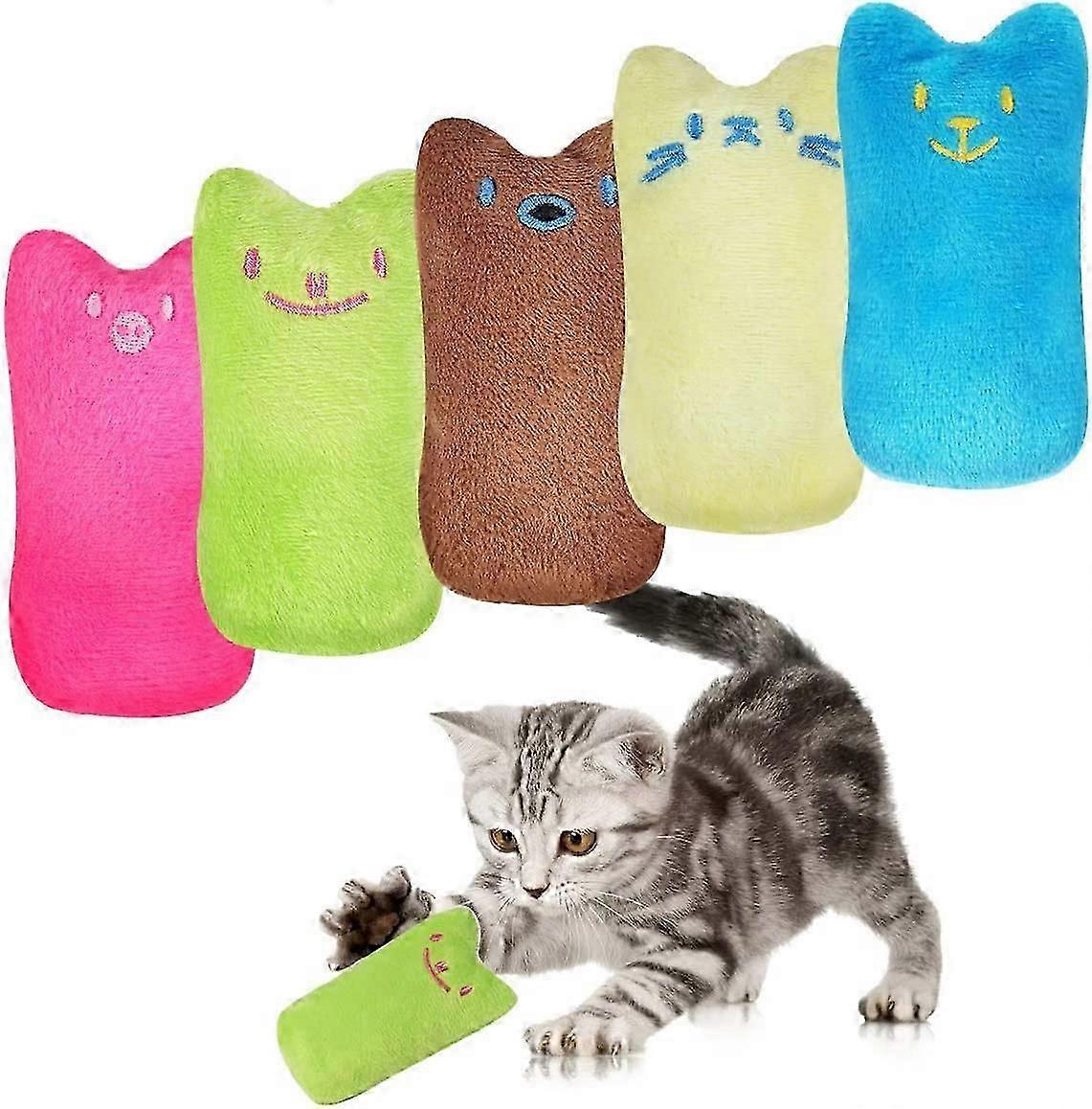 Catnip Plush Toy,Catnip Toy Valerian Cushion for Cat,Interactive Cat Pillow,Chewing and Cleaning Teeth