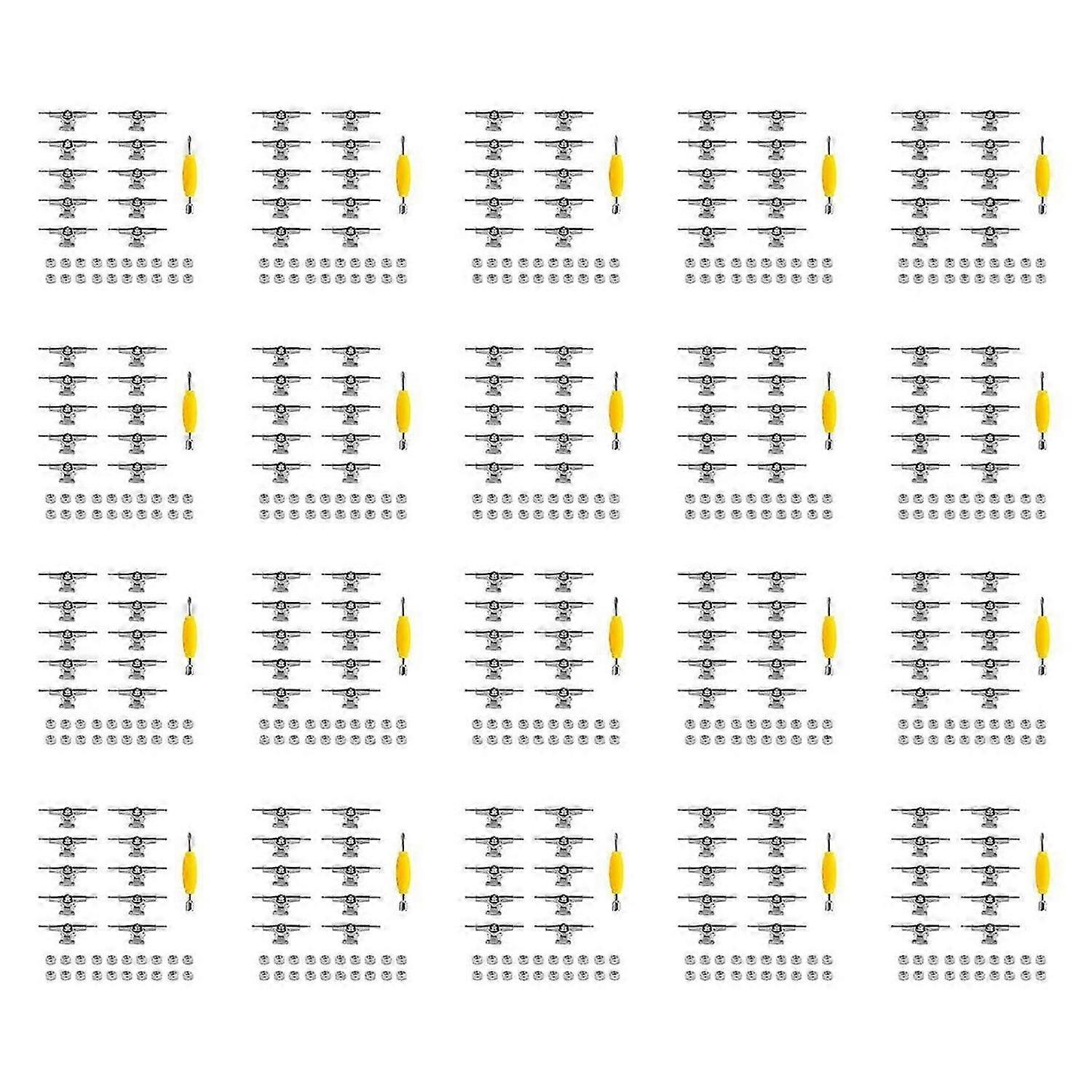 10 Pcs 29mm Fingerboard Trucks Finger Skateboard Deck avec écrous