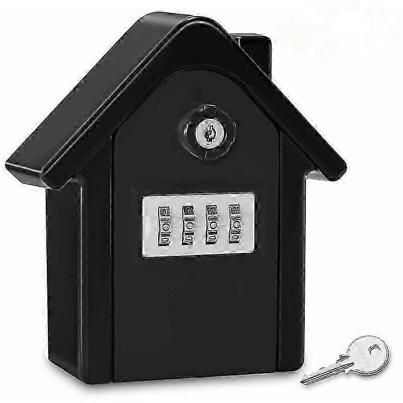 2025 Latest Model Key Cabinet Wall Mounted Key Box Key Box with Digital Code & Emergency Keys,