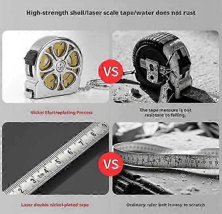 Tape Measure,2M Stainless Steel Measuring Tapes,Retractable Ruler Tape