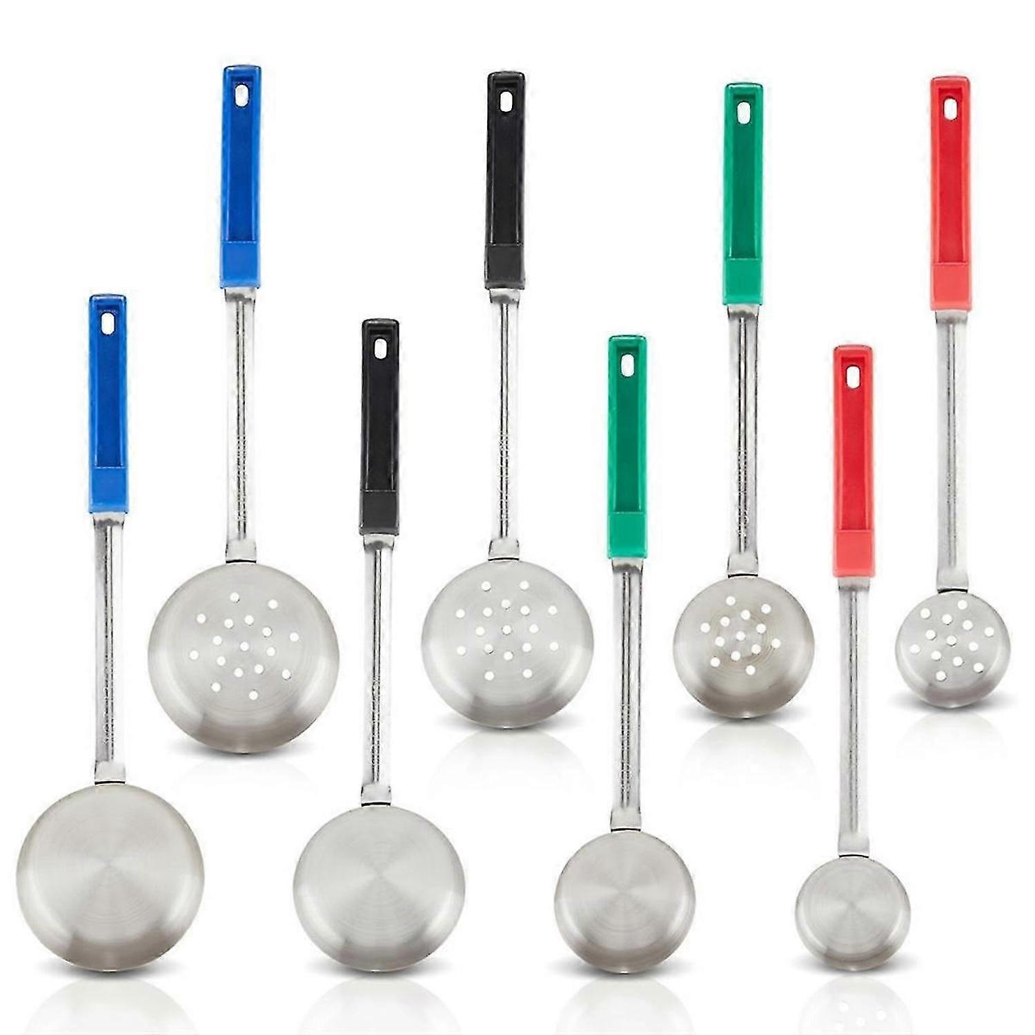 Portion Control Serving Utensil Set,Stainless Steel Portion Control Serving Spoon 8 Piece Combo Set 2Oz, 4Oz,6Oz,8Oz