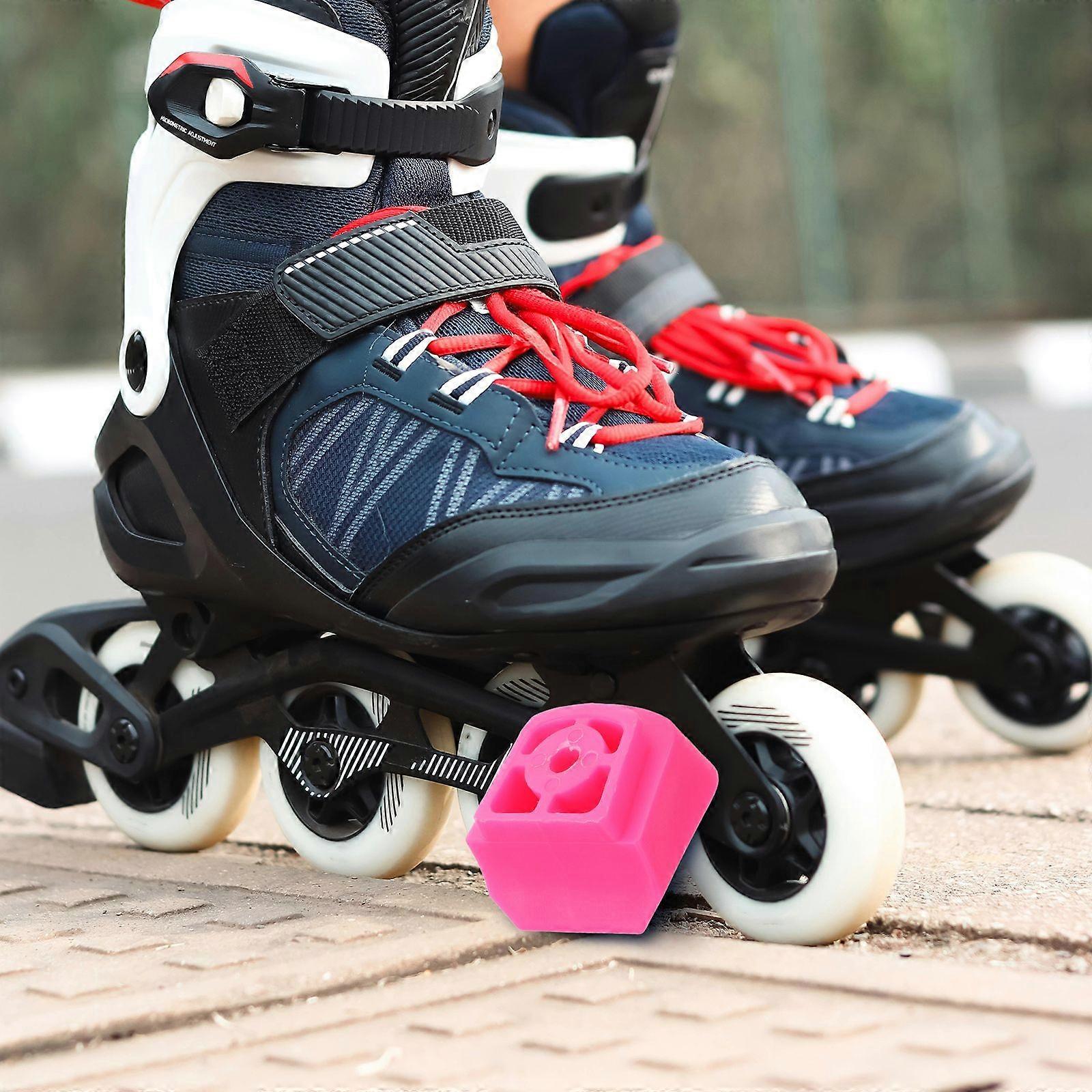 Universal Skate Brake Block For Kids Roller Skates Inline Skates Brake Pads Non-Slip Rubber Brake Stopper for Children'S Skate Safety