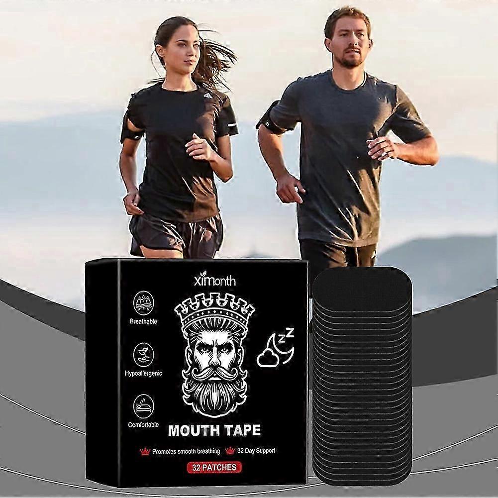 32 PackBox Mouth Tape for Sleeping Anti-Snoring Strips for Less Mouth Breathing Help Transform Your Jawline