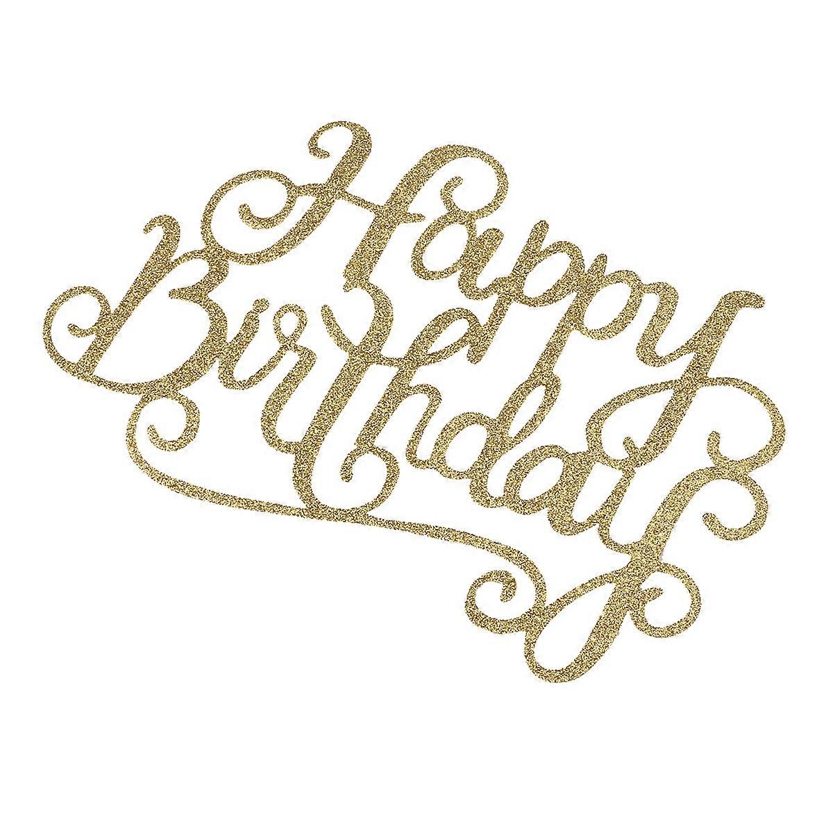 Birthday Insert Flag Cake Topper for Anniversary Decoration