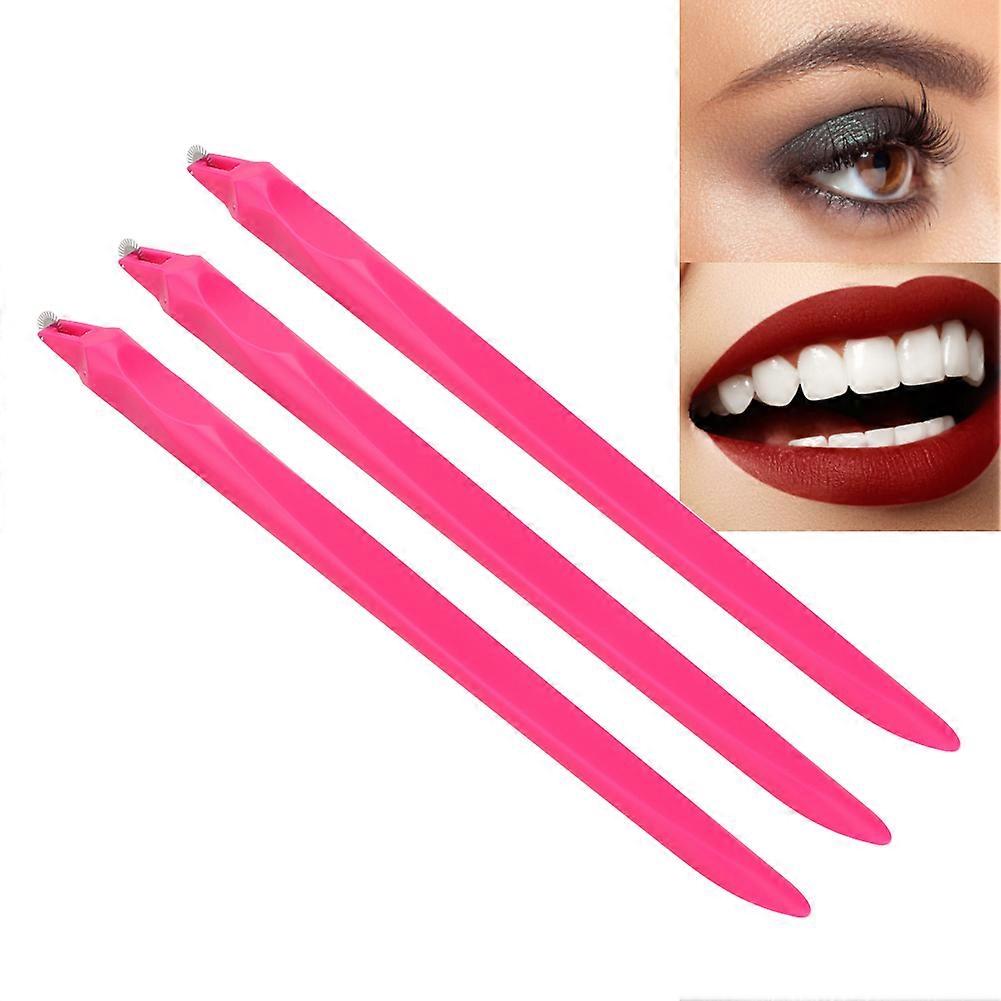 3pcs Semi Permanent Makeup Microblading Needles 10mm Tattoo Pen