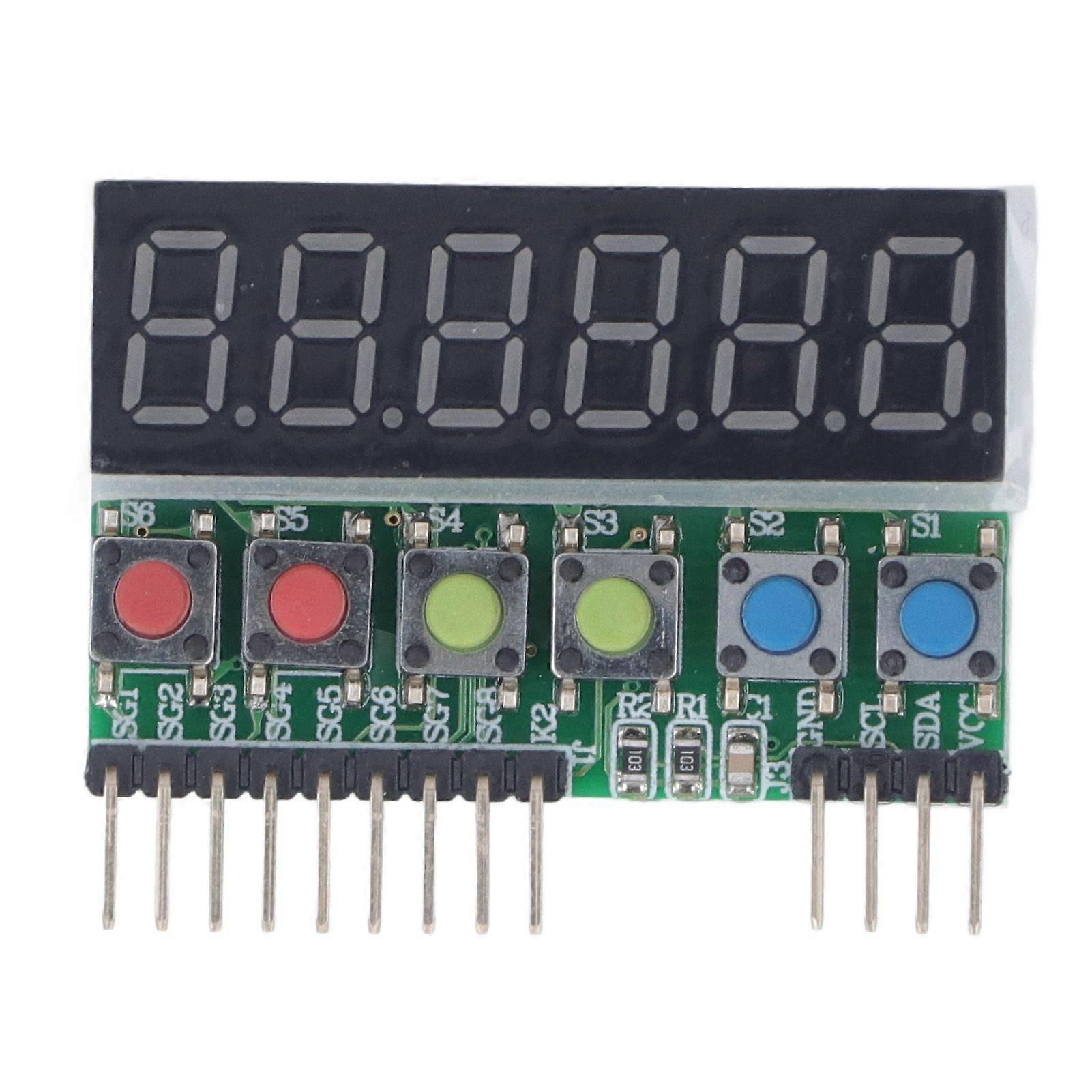 TM1637 6 Digit Digital Tube Display Module for DC 3.3V5V Digit IIC Interface Counters Timers