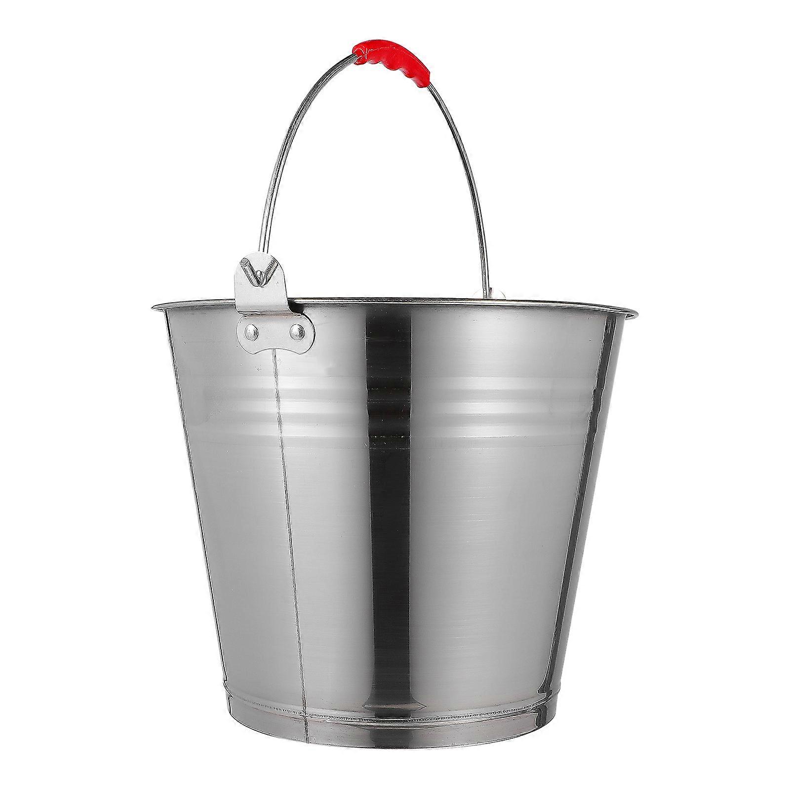 Milk Bucket Stainless Steel Ice Bucket for Storage Use 1Pcs Creative Holder