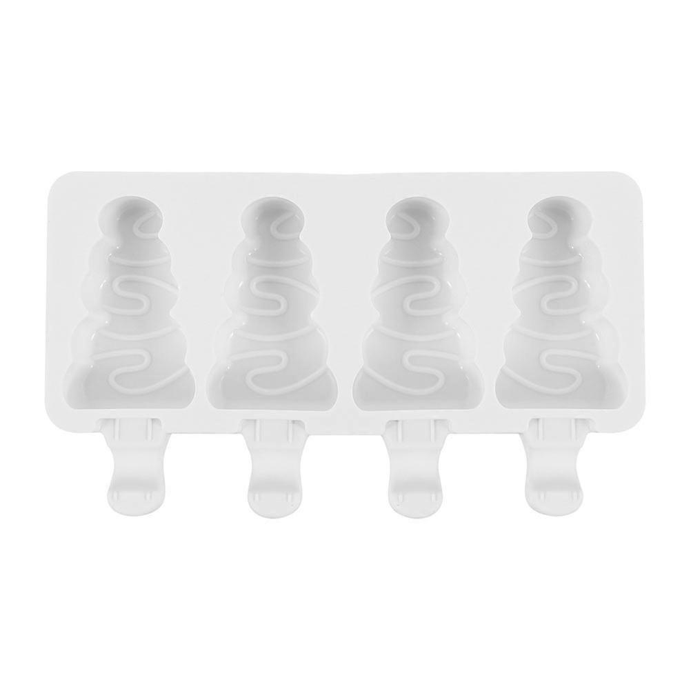 1Pcs Ice Cream Mold Popsicle Maker Silicone Xmas Tree Shape for Decor