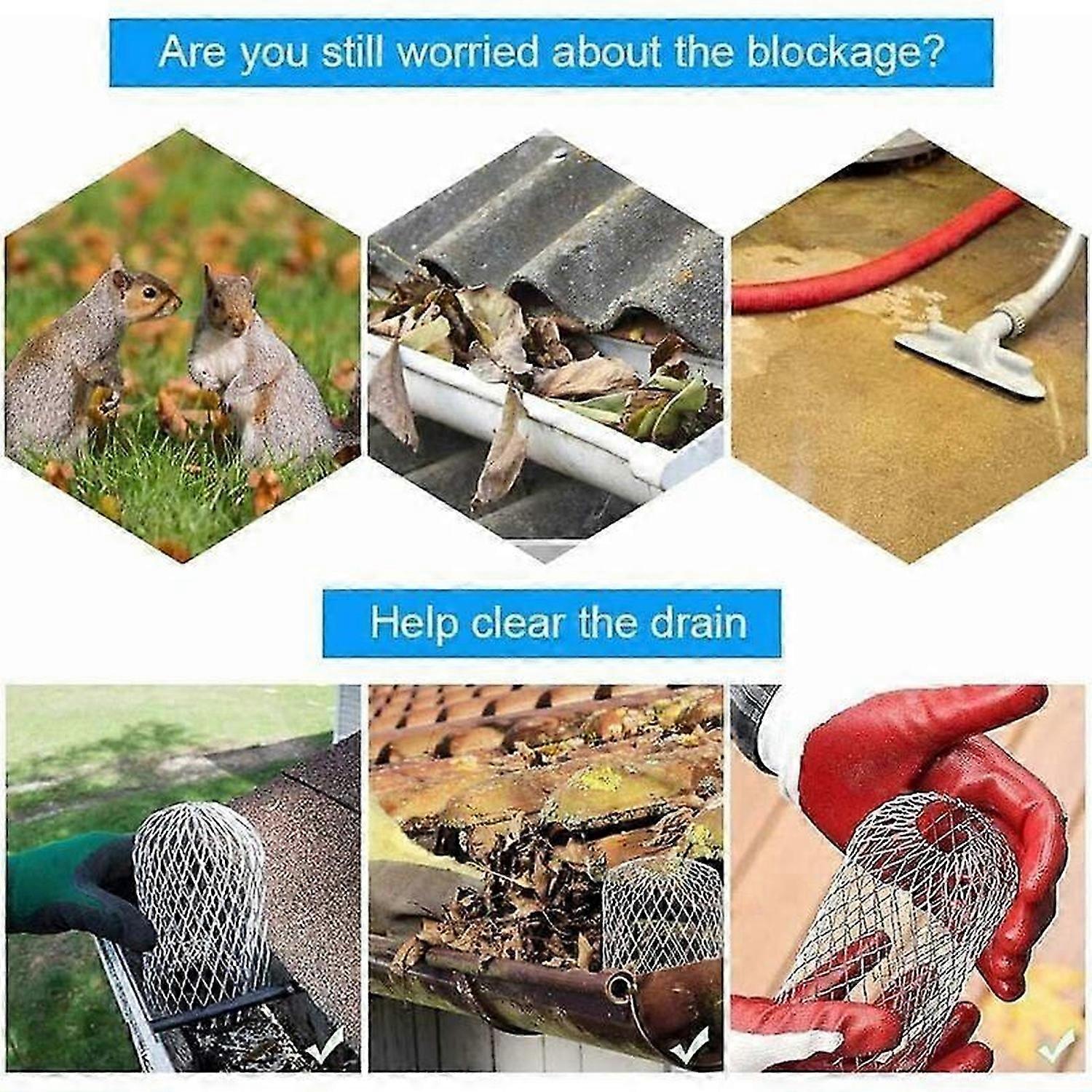 Aluminum Gutter Filters Gutter Protection Gutter Metal Gutter Guards Leaf Protection for House, Eaves, Ditch, Sewer 4 Pieces