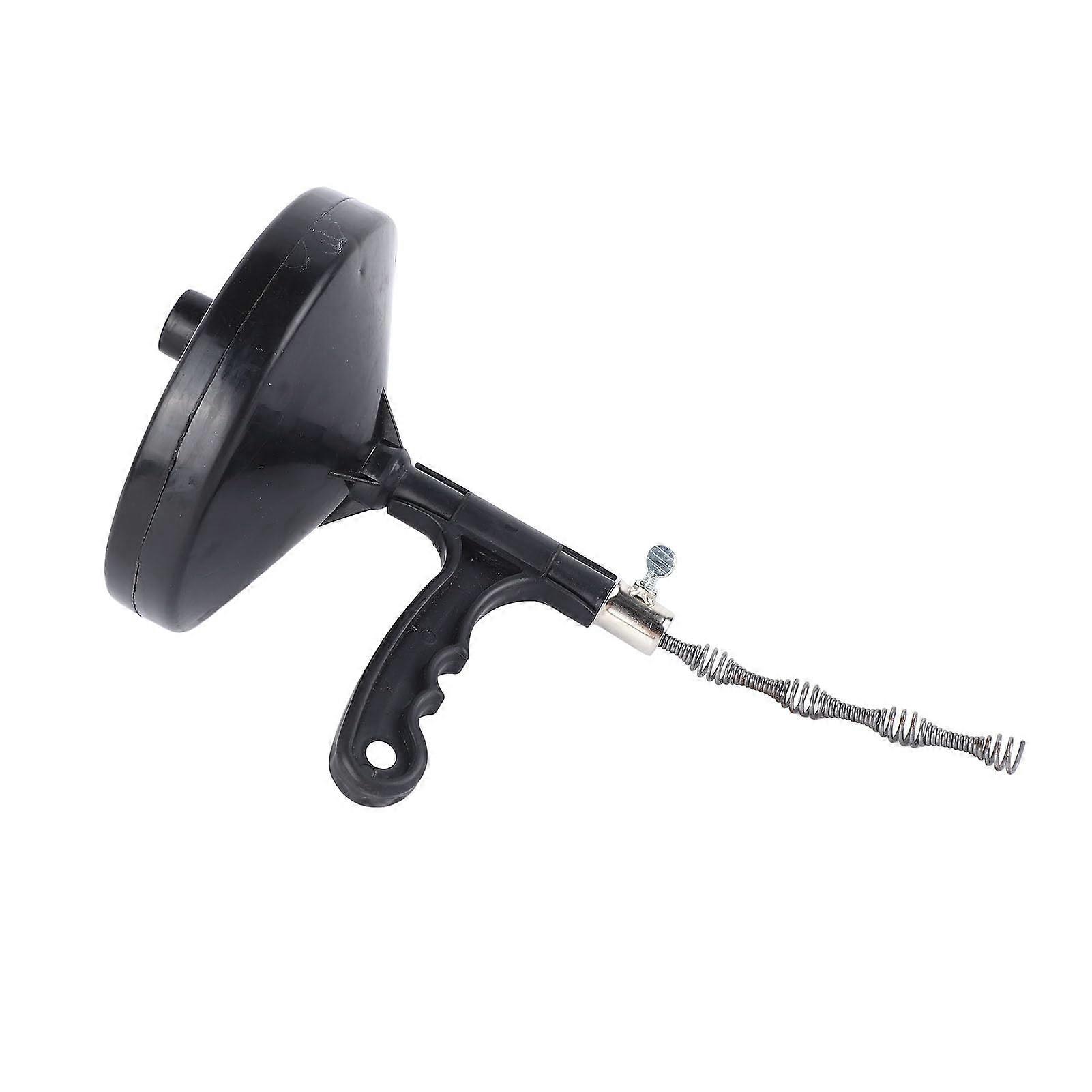 Powerful Manual Spring Toilet Plunger, PVC Material, Fits Standard Toilets, 9Inch Plunger, Wide Application