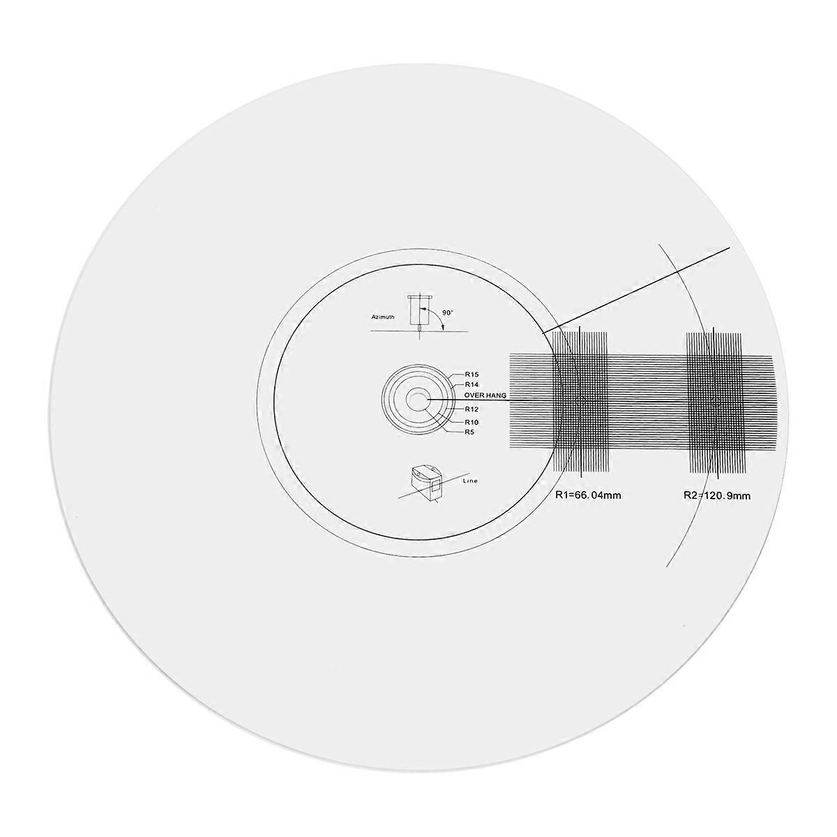 Calibration Disc Phonograph Alignment Protractor