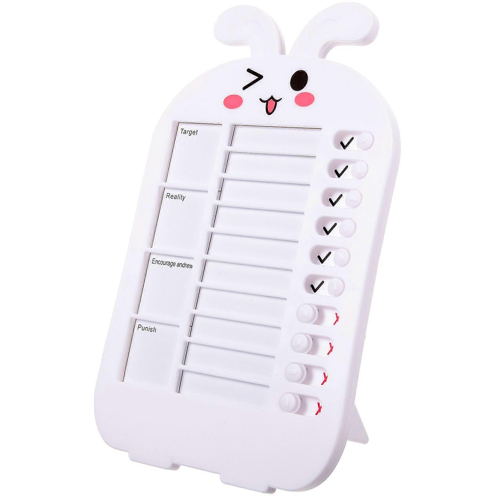 Plastic Chore Chart for Kids Portable Children Planning Chart 5Sets