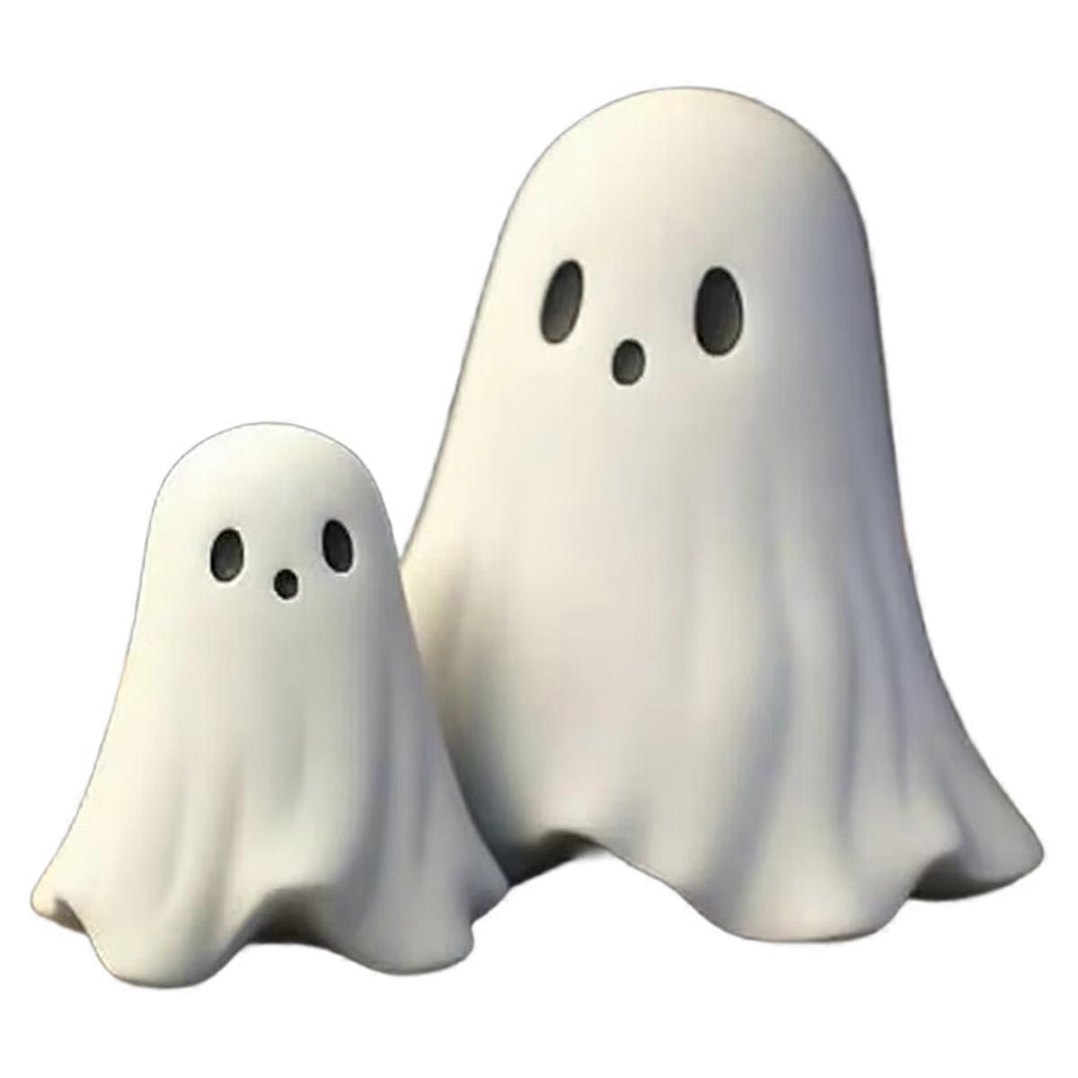 Cute Ghost Statue, Ghosts Small Scary Ghost Figurines, Halloween Home Decorations, Coffee Table Cent
