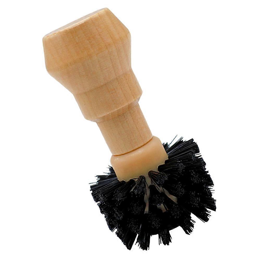 Espresso Machine Brush 2Pcs Wooden Handle Cleaning Tool Perfect For Coffee Enthusiasts Convenient Compact Cleaning Brush