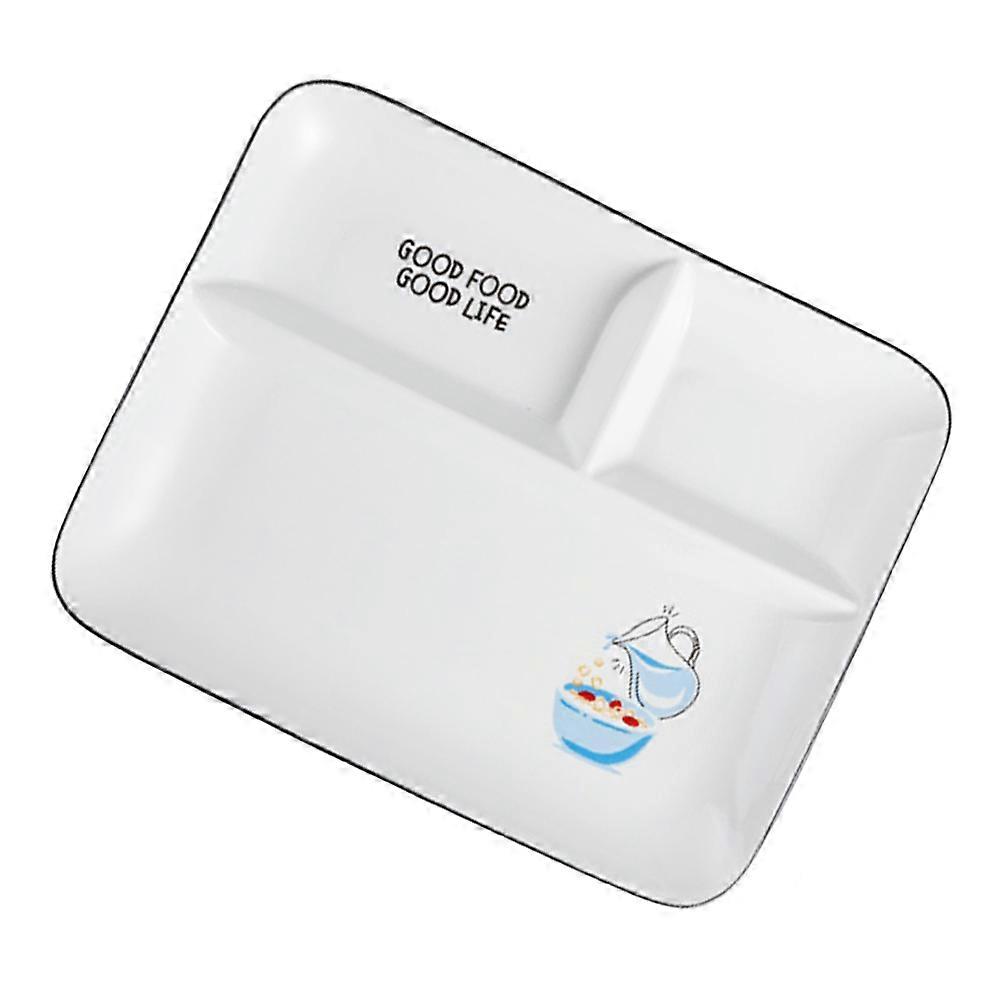 Porcelain Divided Tray 3Pcs Perfect Serving Dish For Home And Restaurants With Rectangular Shape And Environmentally Friendly Technology