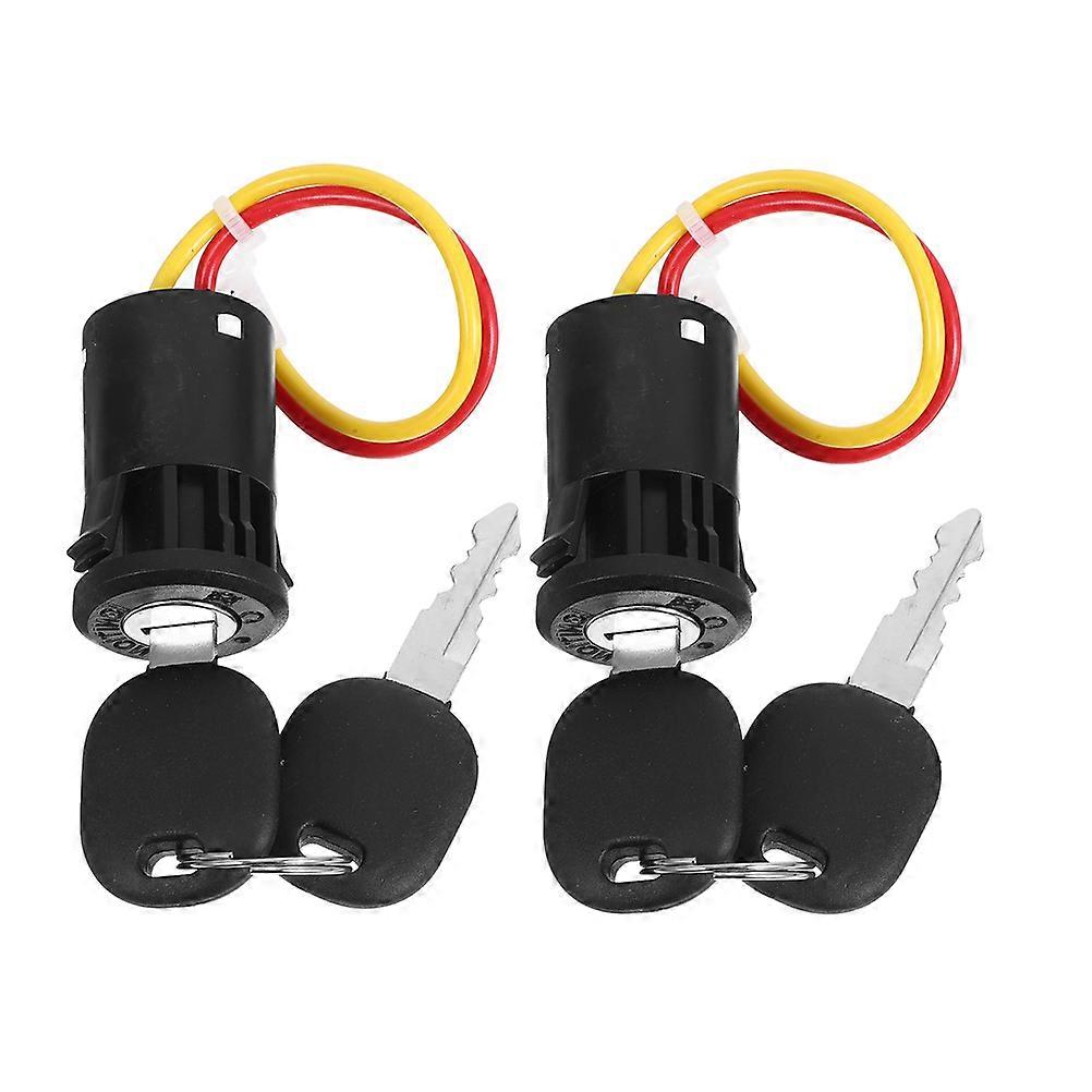 4Pcs Ignition Switch Lock with Key for Children's Electric Vehicles