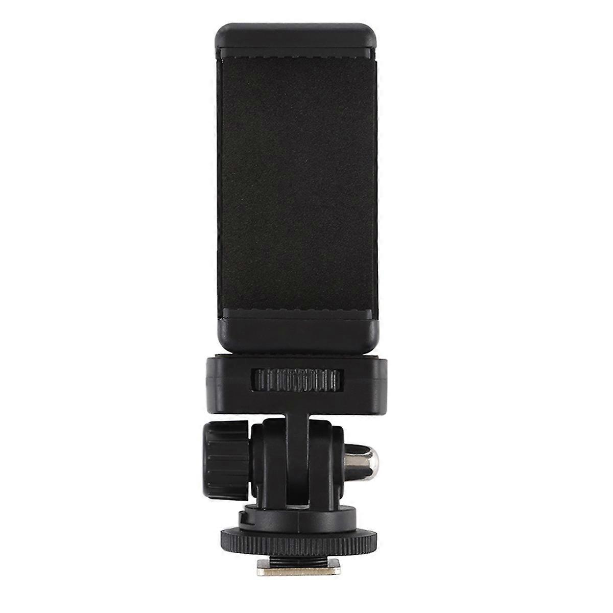 Camera Monitor Mount Cold Shoe Mount Adapter with Phone Holder for Camera Use