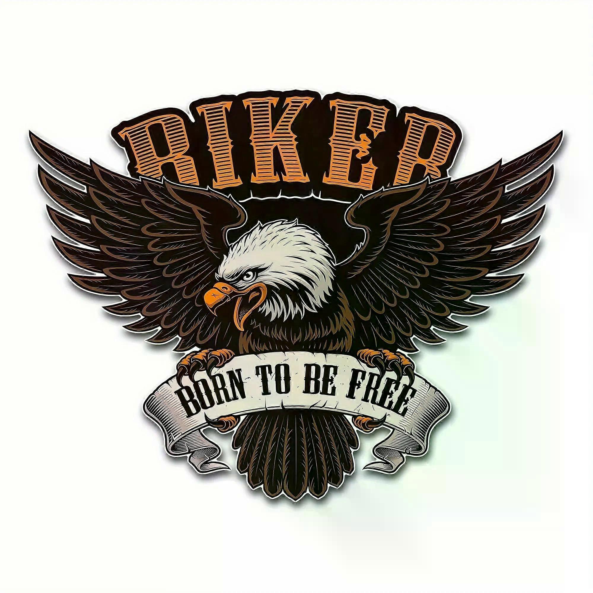 Biker Eagle Wing Feather Motorcycle Car Reflective Sticker Decal