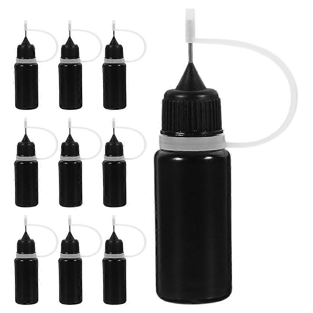 Glue Dispensing Bottles With Cap For Crafters And Precision Tip 10ml 10Pcs