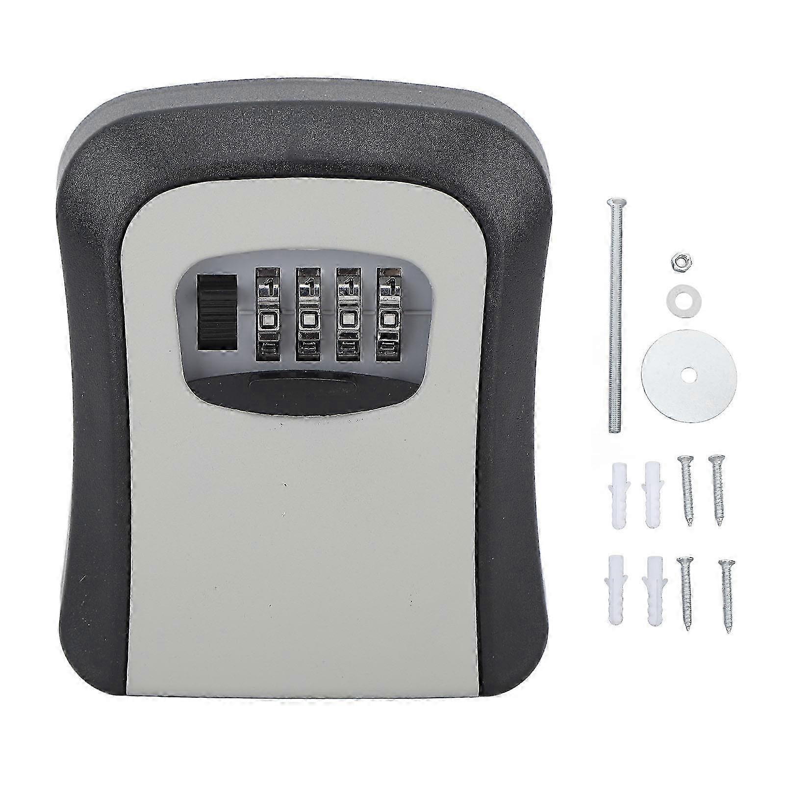 2025 Key Lock Box ABS And Alloy Waterproof 5 Key Capacity Key Safe Lock Box With Sliding Guard For Garage Garden Store